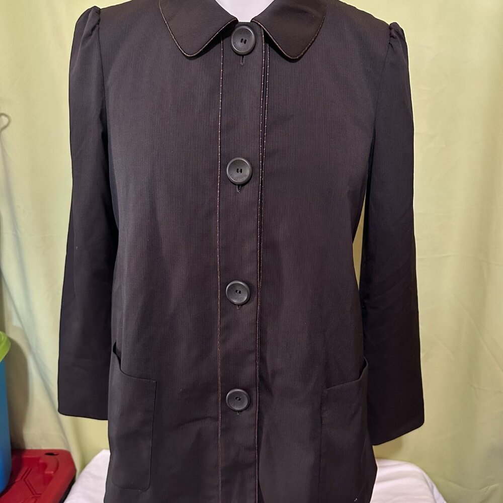 Louis Vuitton Uniformes Women's Brown 4 Button Up Jacket Size Medium-Large